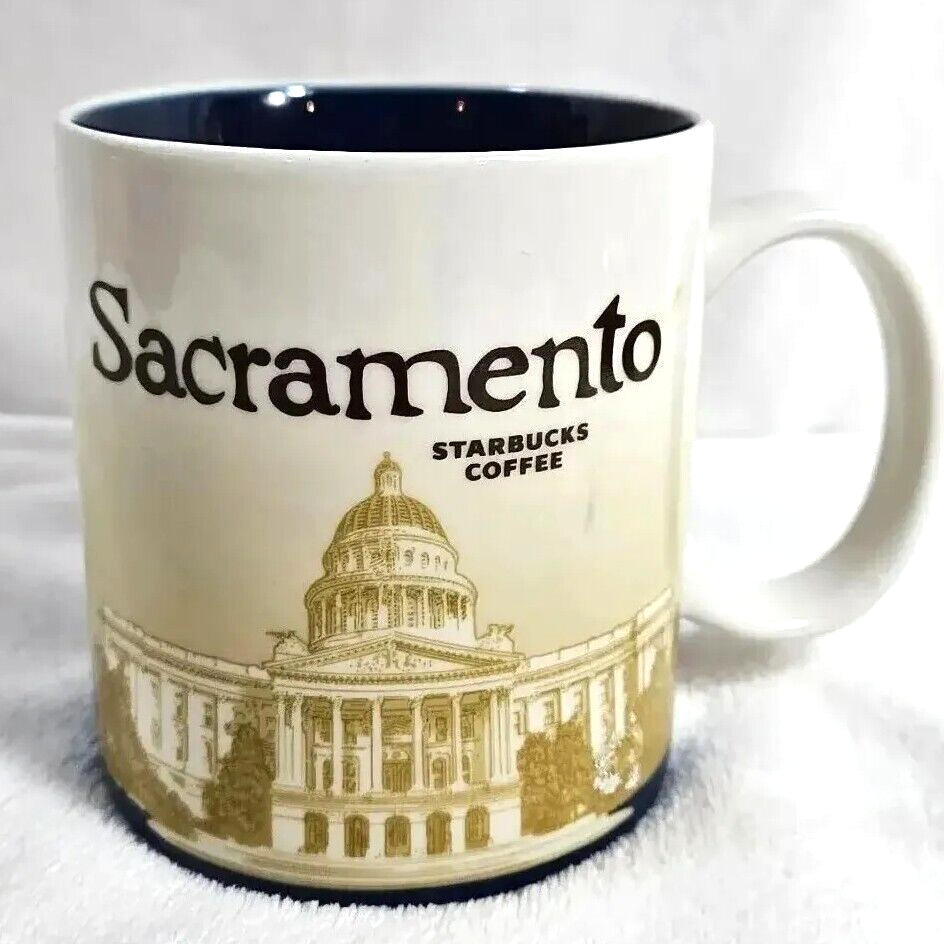 Sacramento 2009 Starbucks Coffee Cup Mug Collector Series 16 Ounce California 