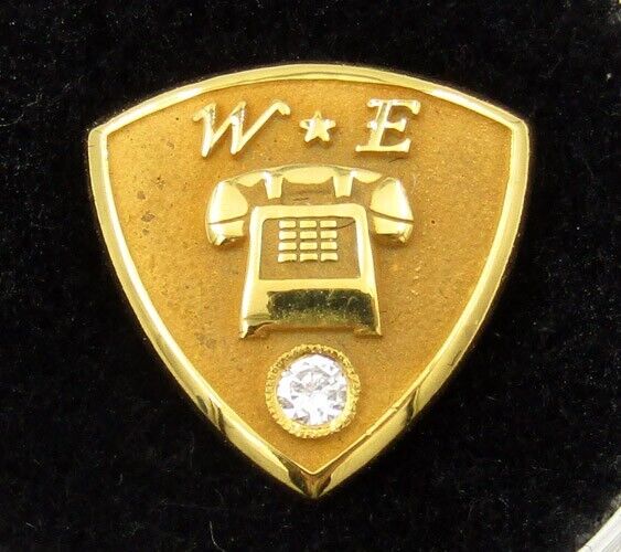 Western Electric 10K Pin with a Diamond