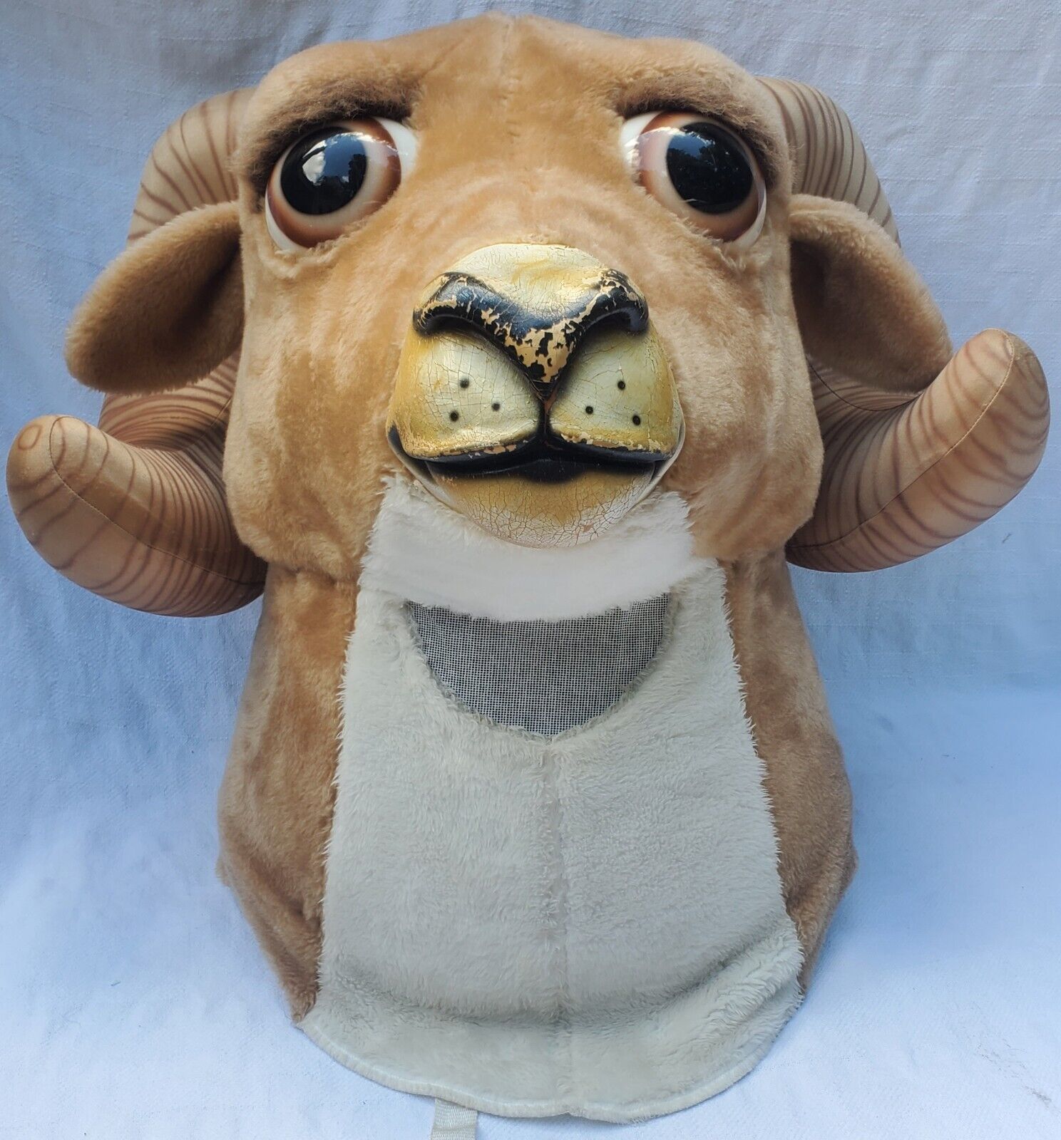 HUGE Vintage Ram Bighorn Sheep Bull Mascot Halloween Costume Stagecraft Alinco