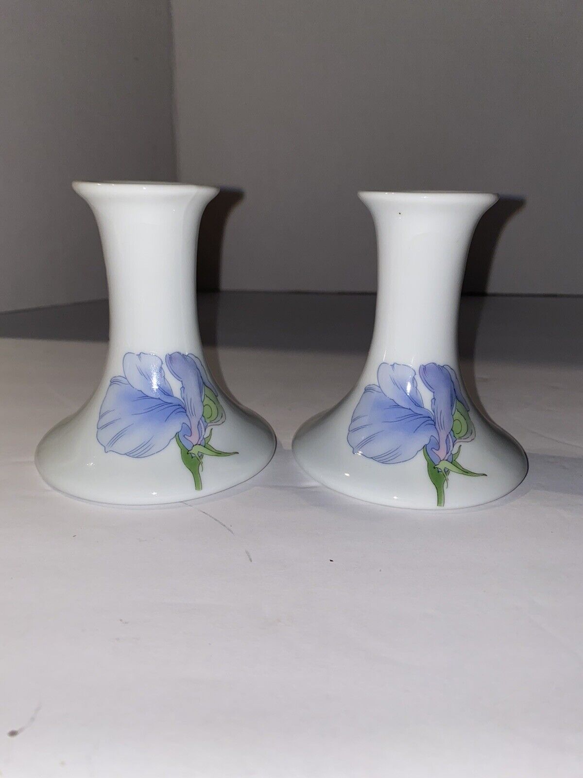 The Toscany Collection Pair Of Candleholders Flower Floral