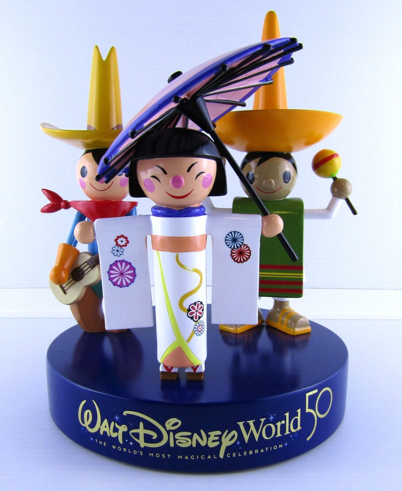 WDW Disney Parks 50th Anniversary It\'s a Small World Music Box Costa Alavezos