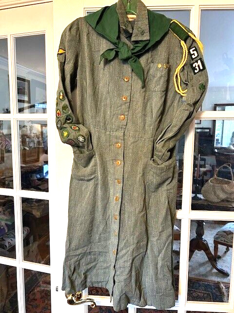 Vintage 1940s Girl Scout Uniform and Other Items