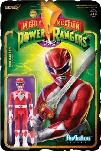 Mighty Morphin\' Power Rangers Reaction Figure - Red Ranger (Battle Damaged) Clas