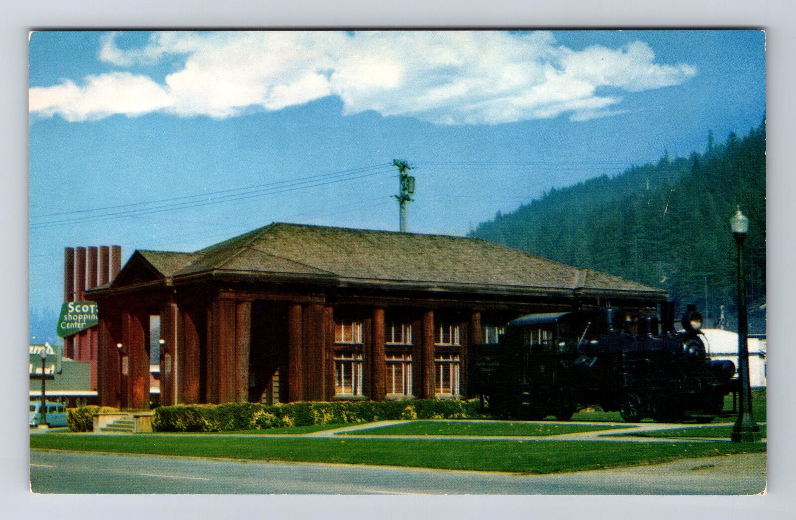 Scotia CA-California, Heisler Steam Locomotive, Antique, Vintage Postcard