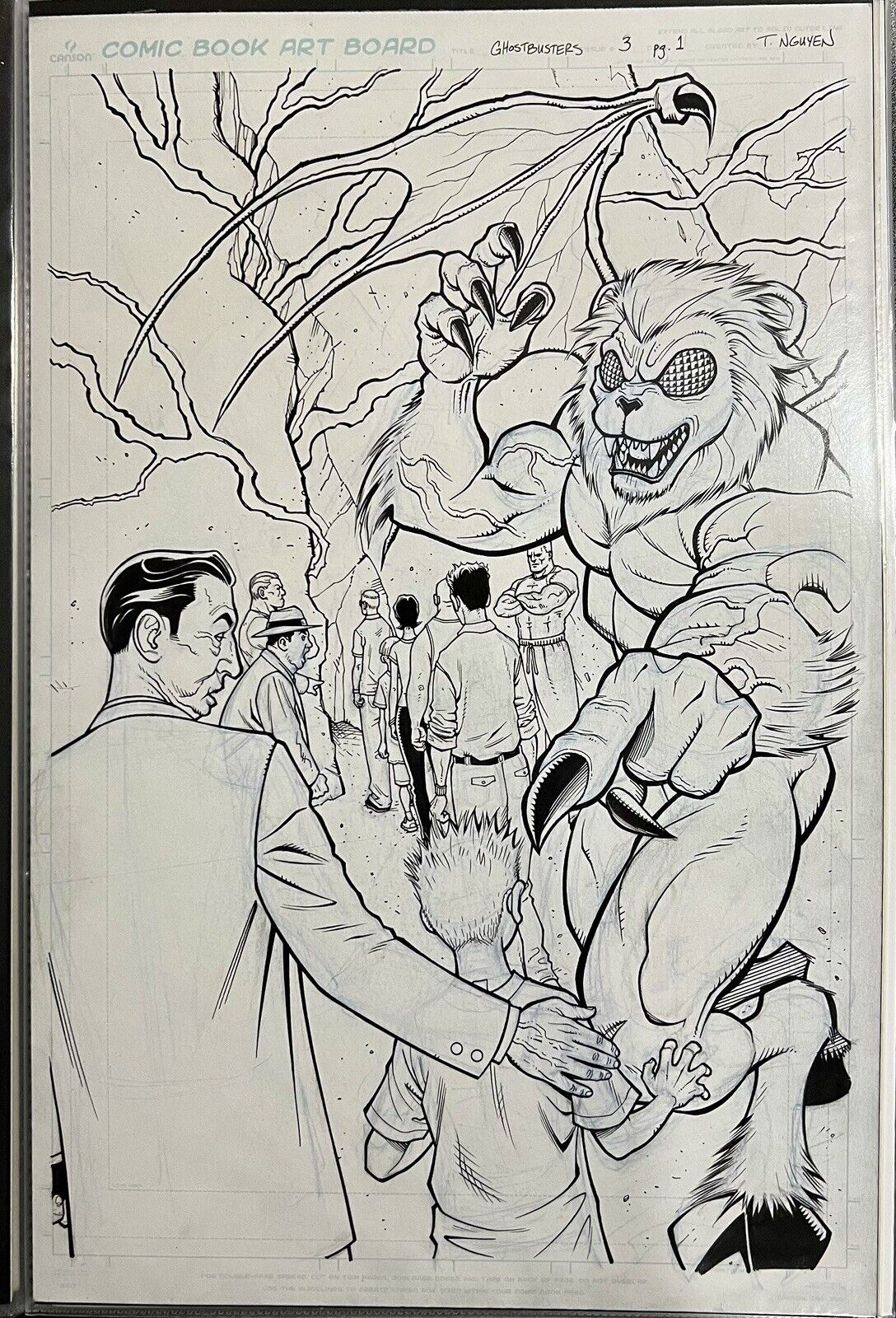 Ghostbusters The Other Side original art