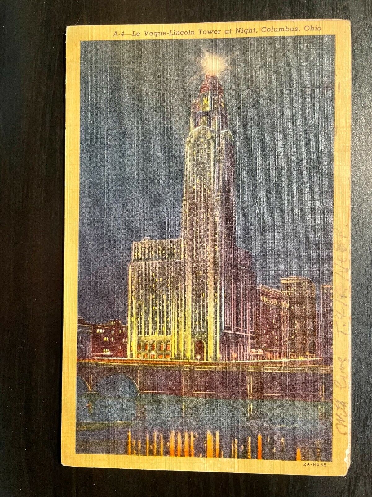 Vintage Postcard 1959 LeVeque-Lincoln Tower Columbus Ohio (OH)