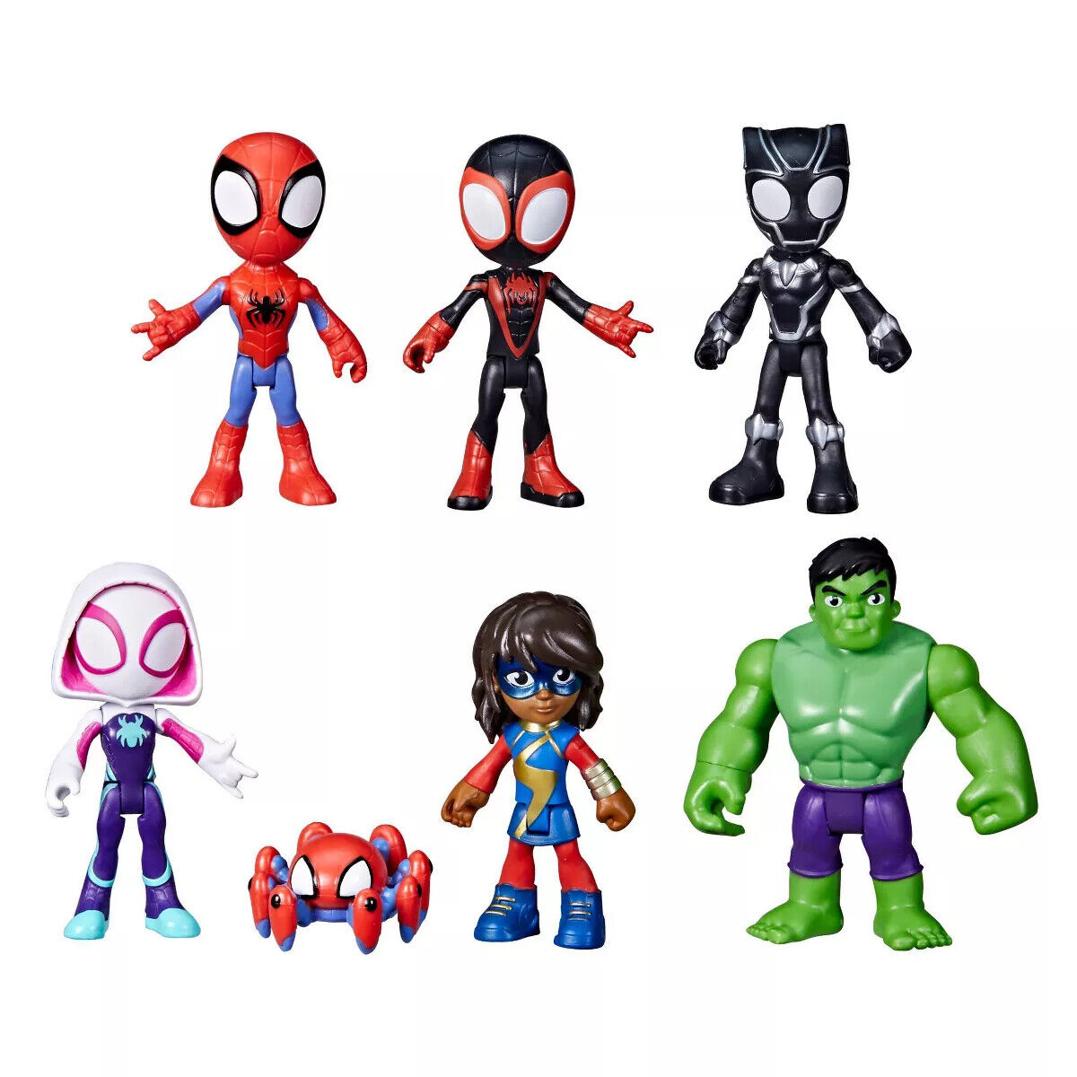 Marvel Spidey and His Amazing Friends Team Spidey and Friends Figure 7pk