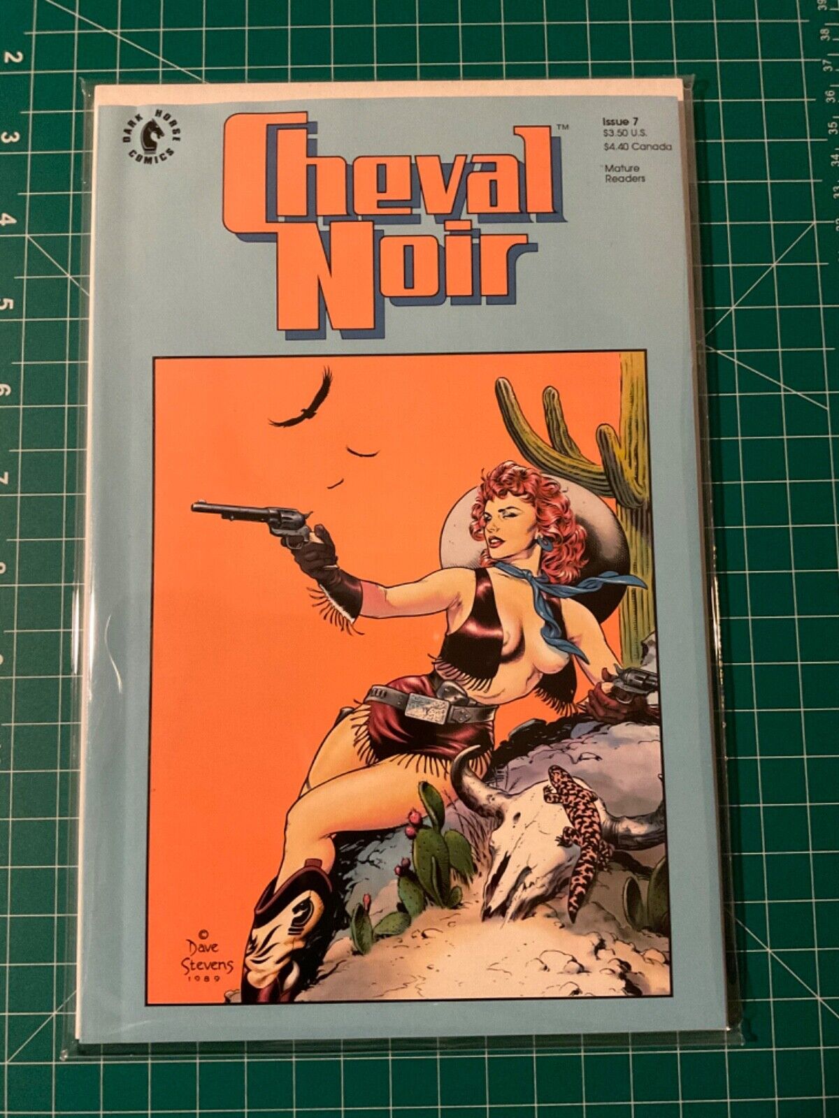 Cheval Noir #7 High Grade Iconic DAVE STEVENS Cover Art GGA 1990 Dark Horse
