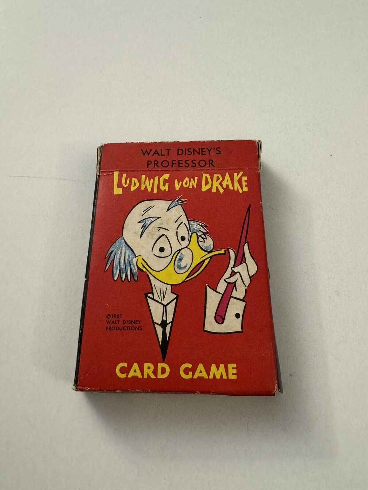 Disney Vintage Ludwig Von Drake Russell Card Game D41