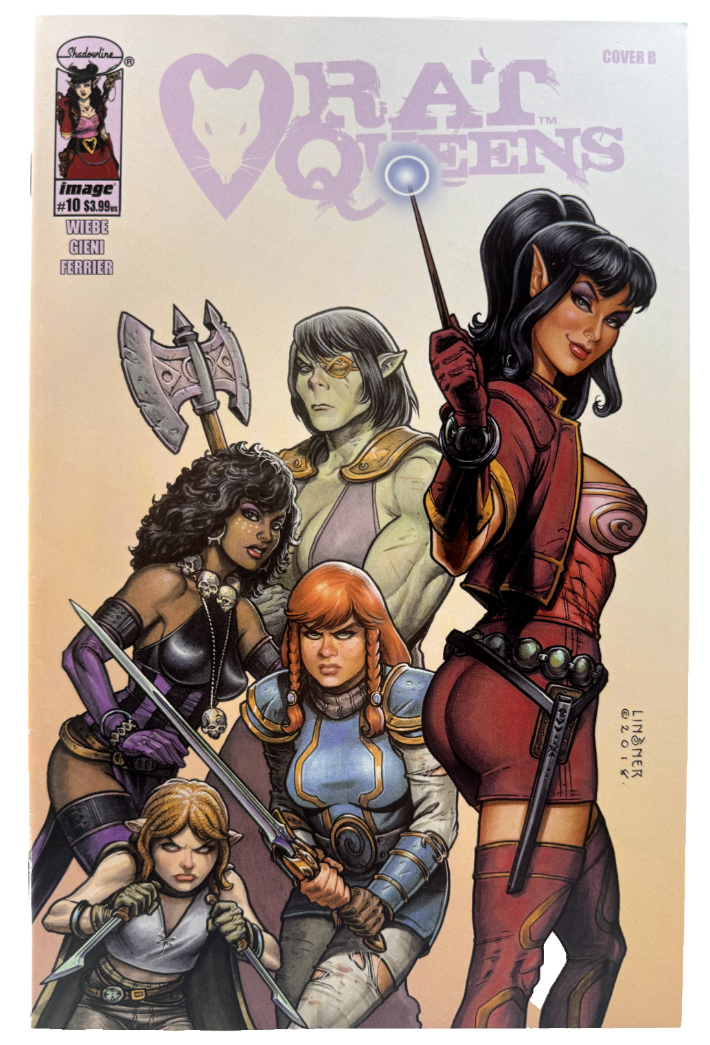 Image RAT QUEENS (2018) #10 Michael LISNER Cover B VARIANT VF/NM 9.0 Ships FREE