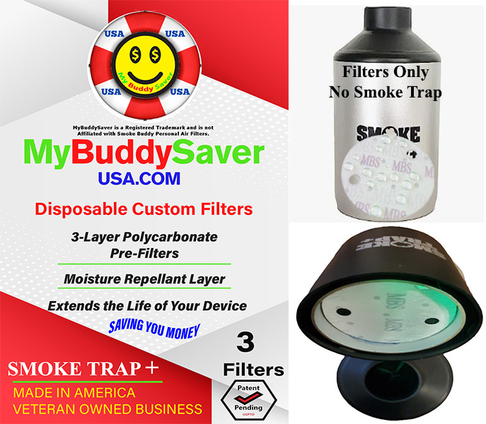 Smoke Trap + Compatible Moisture Repellent Disposable Pre-Filters