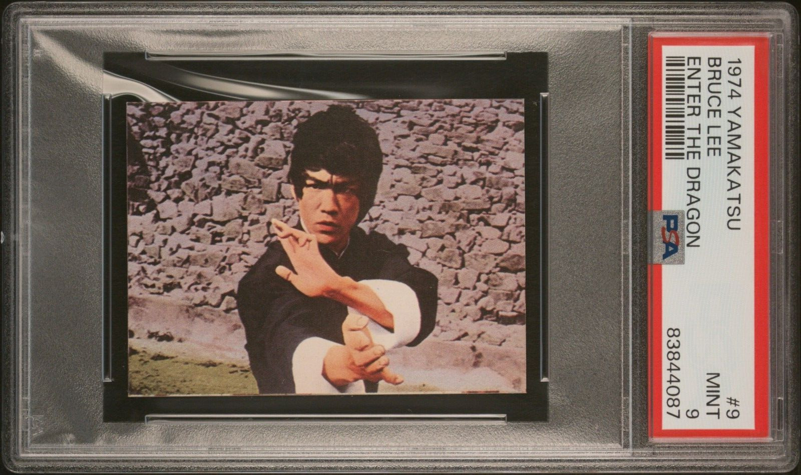 Bruce Lee 1974 Yamakatsu Enter The Dragon Rookie #9 PSA 9 HUGE Highest Graded