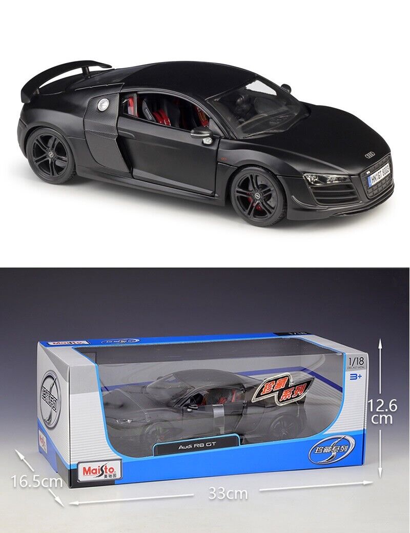 MAISTO 1:18 Audi R8 GT Alloy Diecast Vehicle Sports Car MODEL TOY Gift Collect