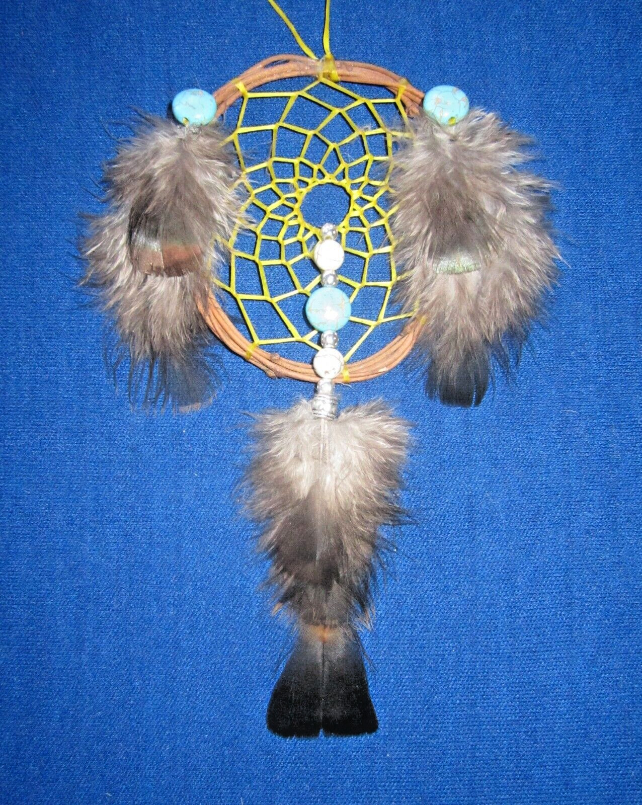 Native American Dreamcatcher Turkey and Turquoise  3\