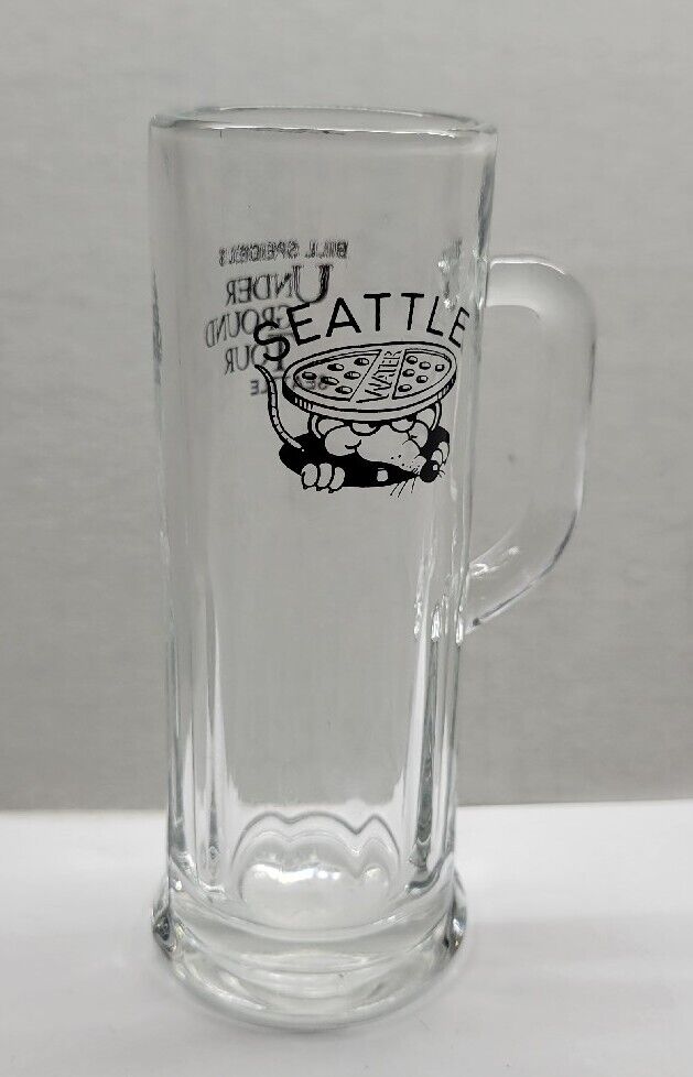 Bill Speidel's Under Ground Tour Seattle Tall Shooter Shot Glass Made By Libbey