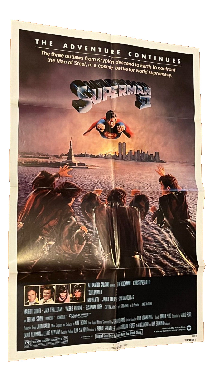 SUPERMAN 2 Christopher Reeve  ORIGINAL 1984 1-SHEET MOVIE POSTER 27\