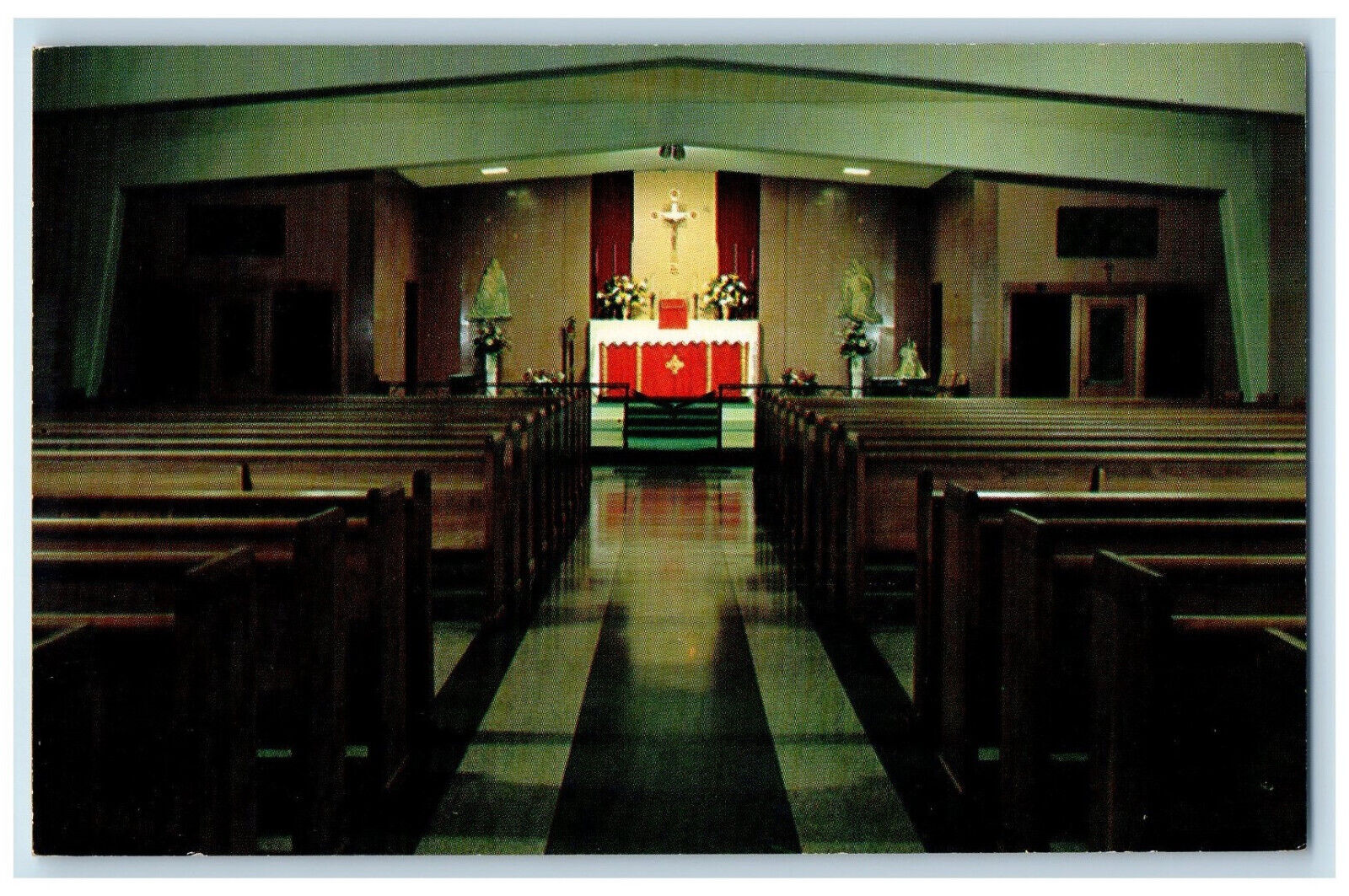 c1960\'s Catholic Chapel, Our Lady of Ransom Massachusetts Correctional Postcard