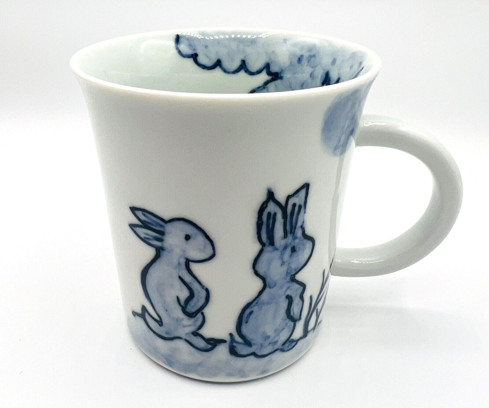 Kutani Yaki Ware Iwataya Mug Rabbit Good Friends Made in Japan Boxed Gift