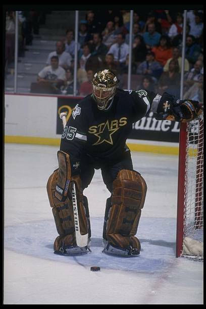 6x4 OLD NHL HOCKEY PHOTO Minnesota North Stars Andy Moog 1993