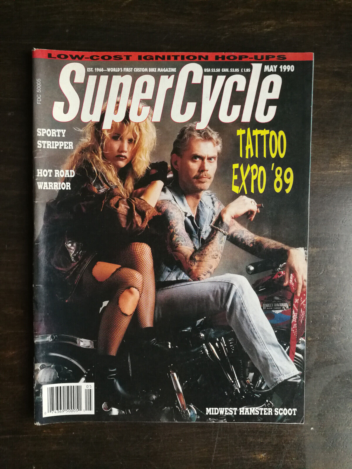SuperCycle May 1990 Midwest Hamster Scoot Centerfold 1023
