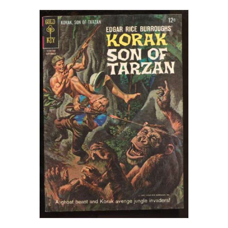 Korak: Son of Tarzan #10 1964 series Gold Key comics Fine+ [z{