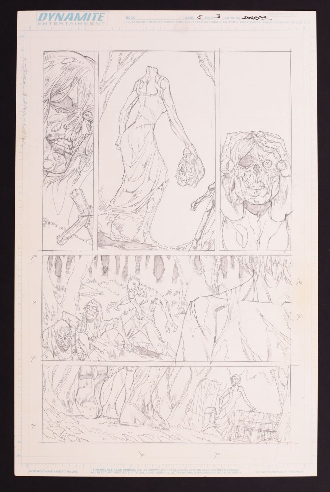 Original Art from Army of Darkness #5 (2006) Page 3 Pencils by Kevin Sharpe