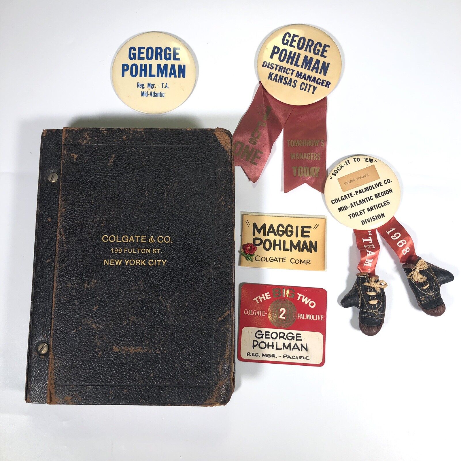 Antique Vintage Colgate Palmolive Catalog Pin Ephemera Lot Advertisement Ad Junk