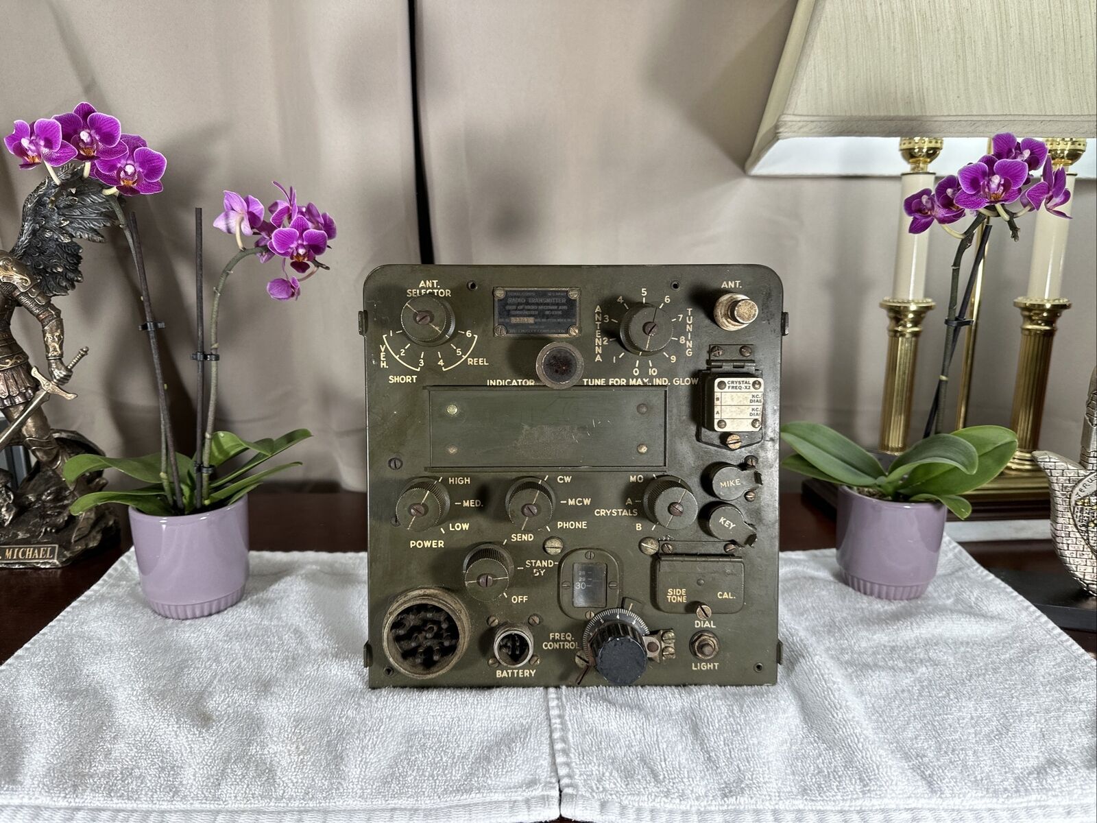 U.S.ARMY 1944 WWII  BC 1306 Radio Transmitter Receiver Signal Corps Vintage RARE
