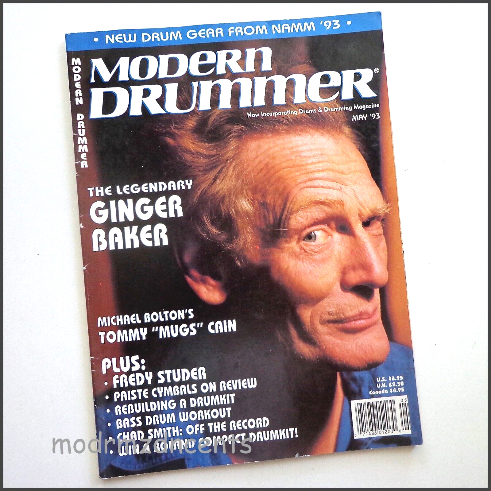 MODERN DRUMMER - May 1993 - GINGER BAKER