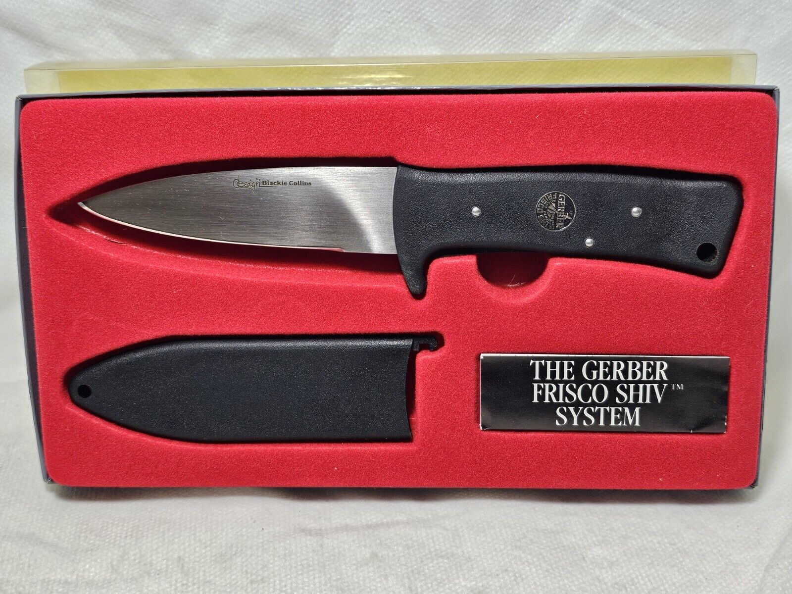 Gerber USA Blackie Collins 5561 Frisco Shiv Single Edge Survival Blade Knife