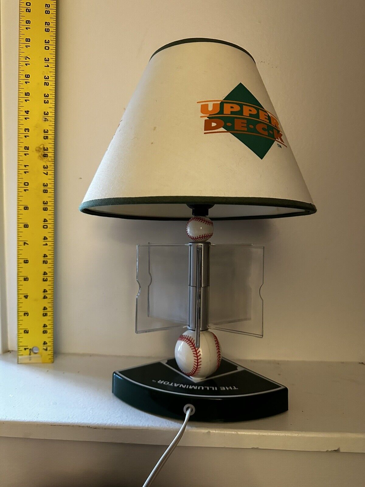 Vintage 1996 Upper Deck Illuminator Baseball Card Collectible Lamp W/card Slots