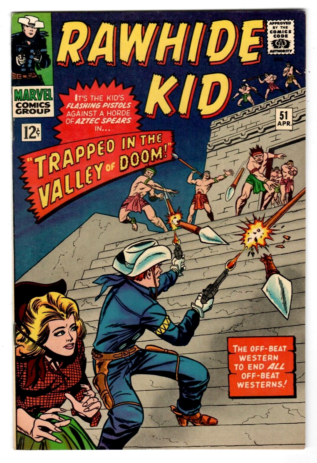 RAWHIDE KID #51 Marvel Western Comic 1966 