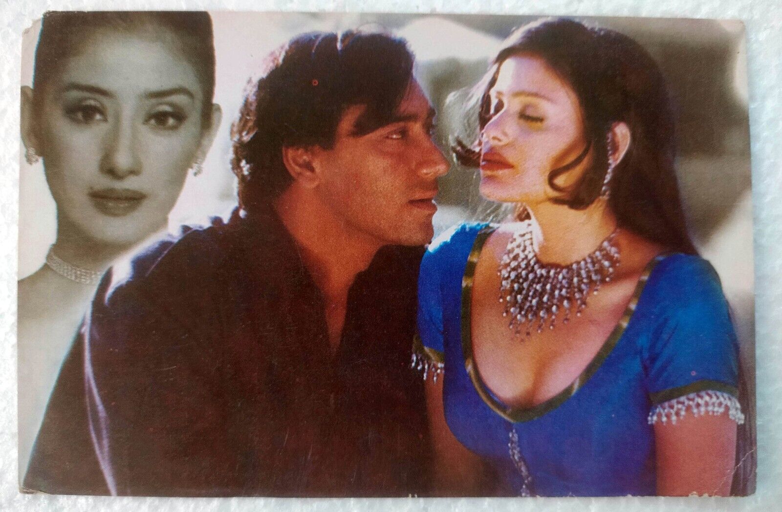 Bollywood Actor Ajay Devgan Manisha Koirala Rare Original Post card Postcard