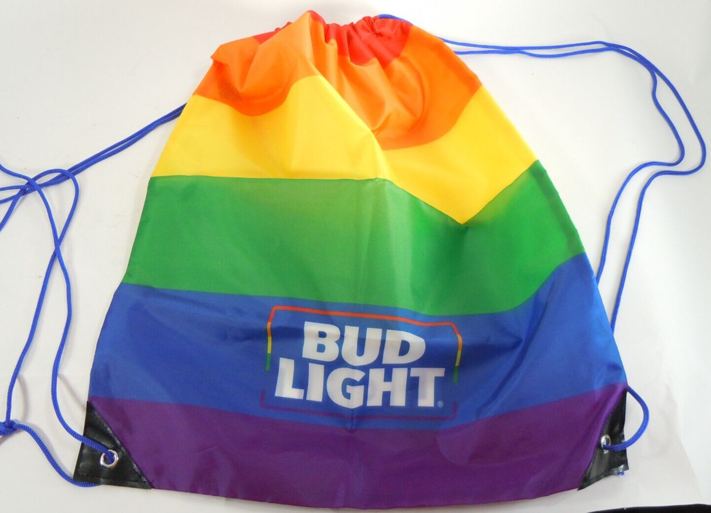 Backpack Bud Light Pride Rainbow Nylon Book Bag Back Pack Light Weight LGBT