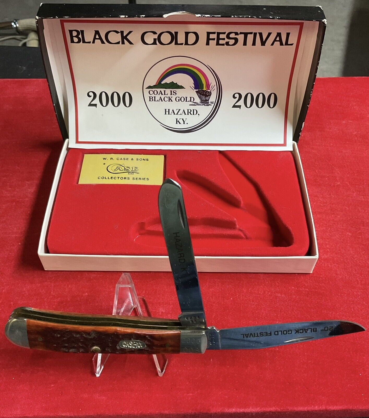 Case Xx Black Gold Festival 2000 Collectors Edition Knife.  NIB.  Hazard KY