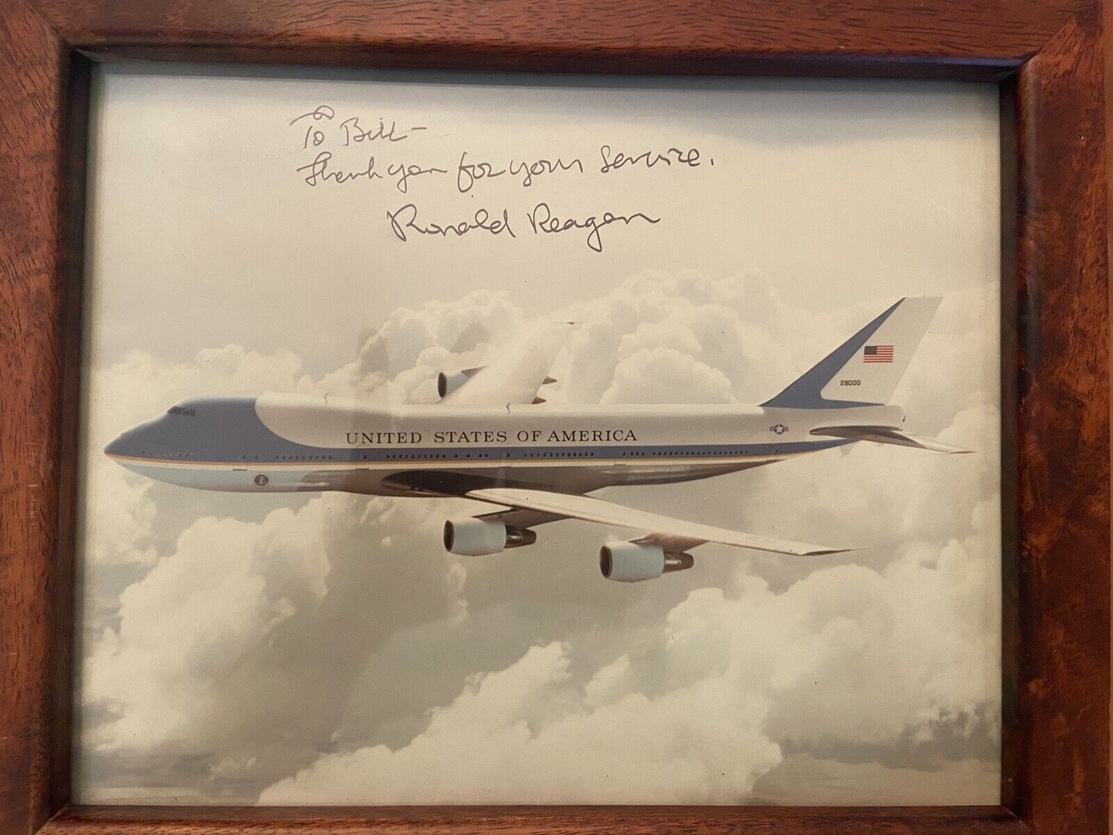 President Ronald Reagan Inscribed Photo With COA