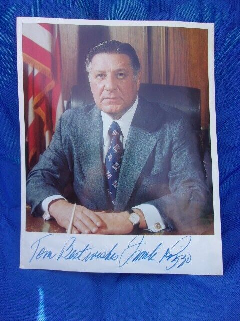  Frank Rizzo Philadelphia Mayor Autographed 8\