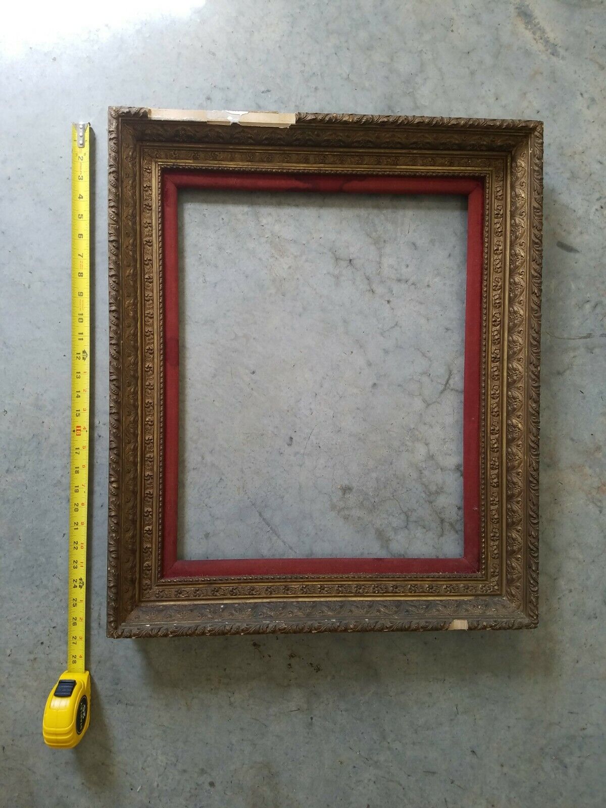 American 19th Century Frame 16 X 20 Opening