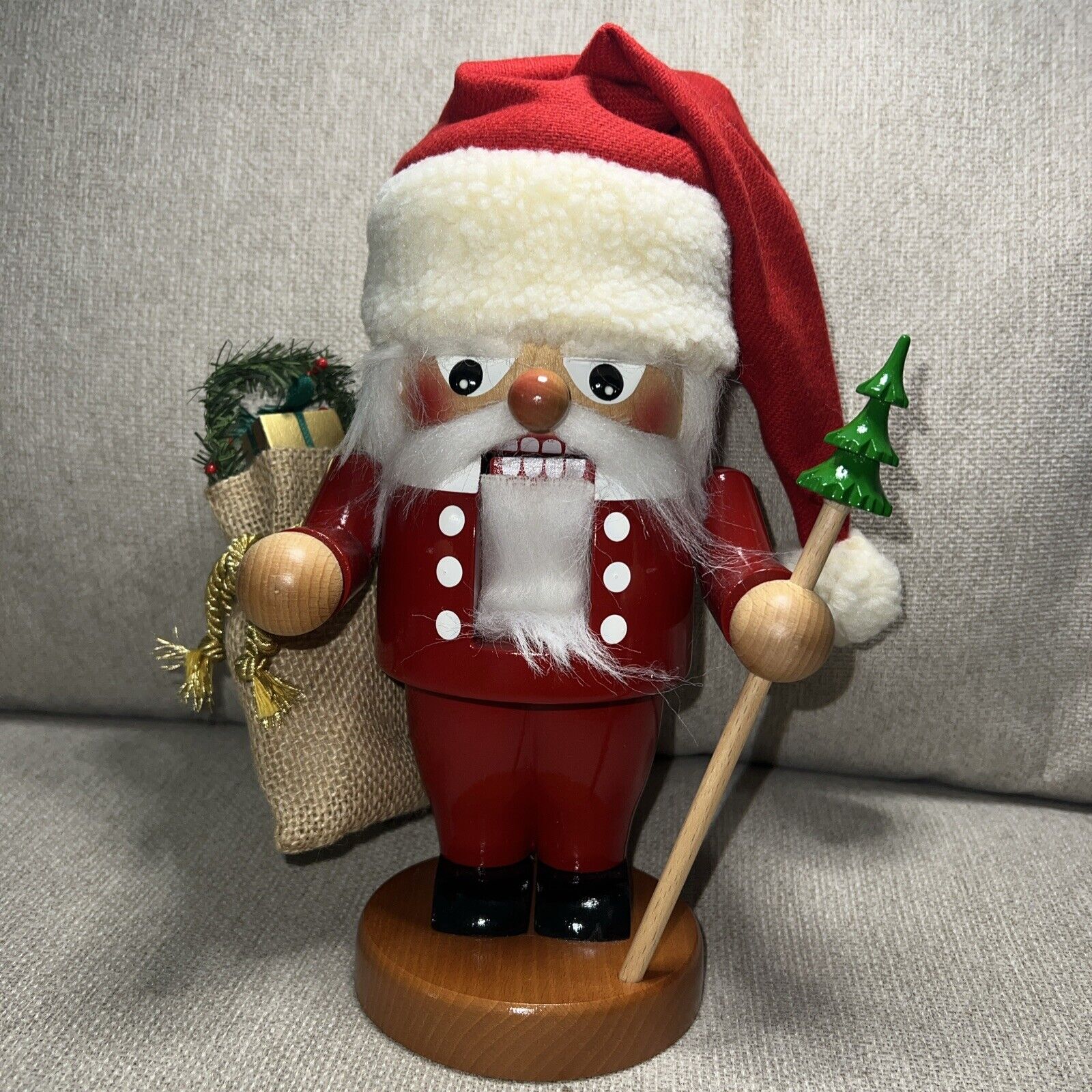 Authentic Steinbach “Troll Santa”  SHHN S6321 Wooden Nutcracker 10”