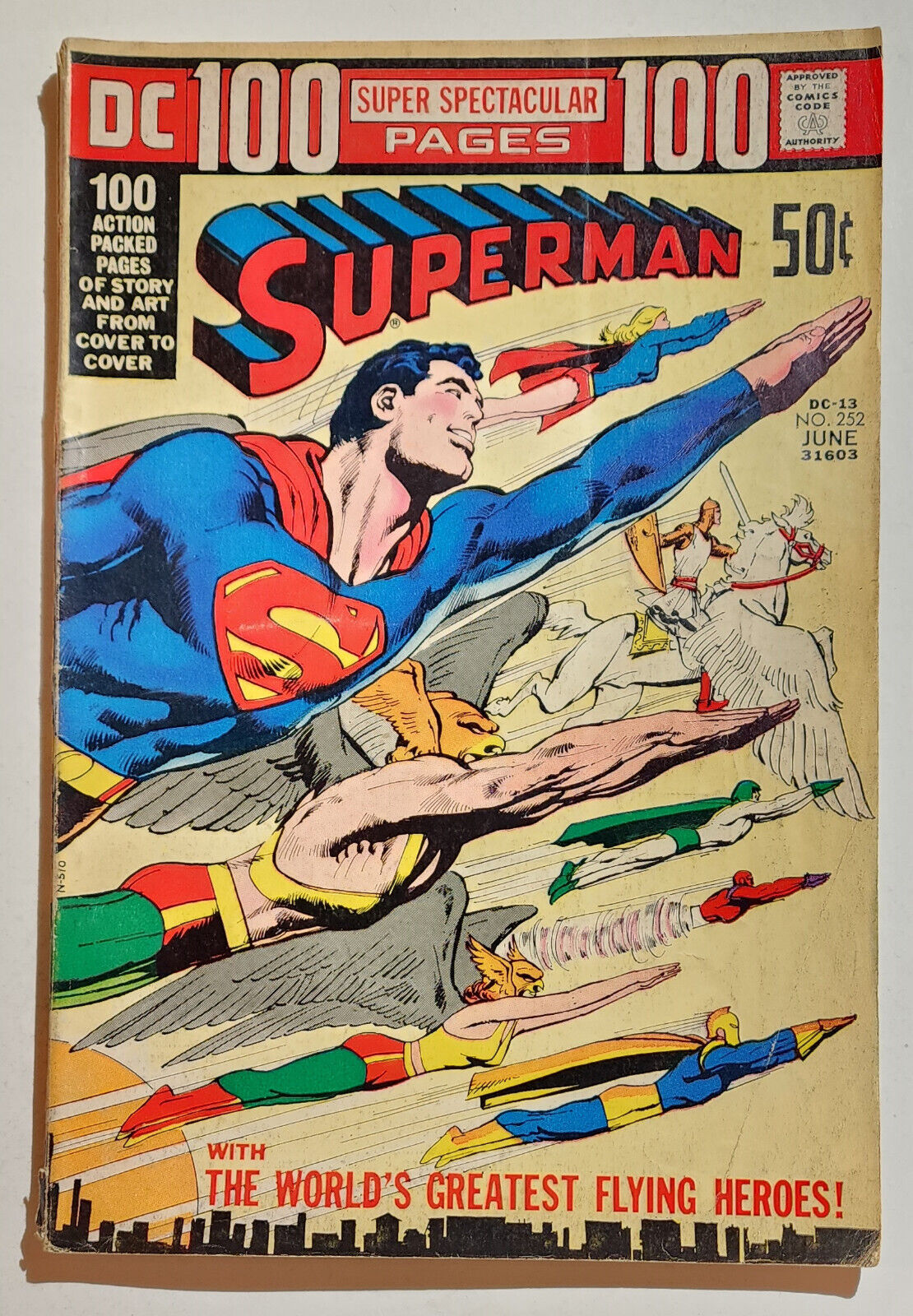 SUPERMAN #252 1972 Bronze Age Classic NEAL ADAMS Cover - I combine shipping