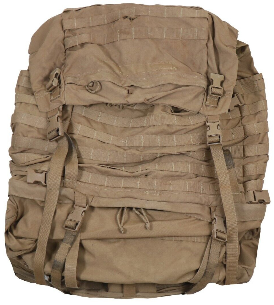 DAMAGED USMC Complete Main Pack FILBE Coyote Backpack Large Rucksack Assault