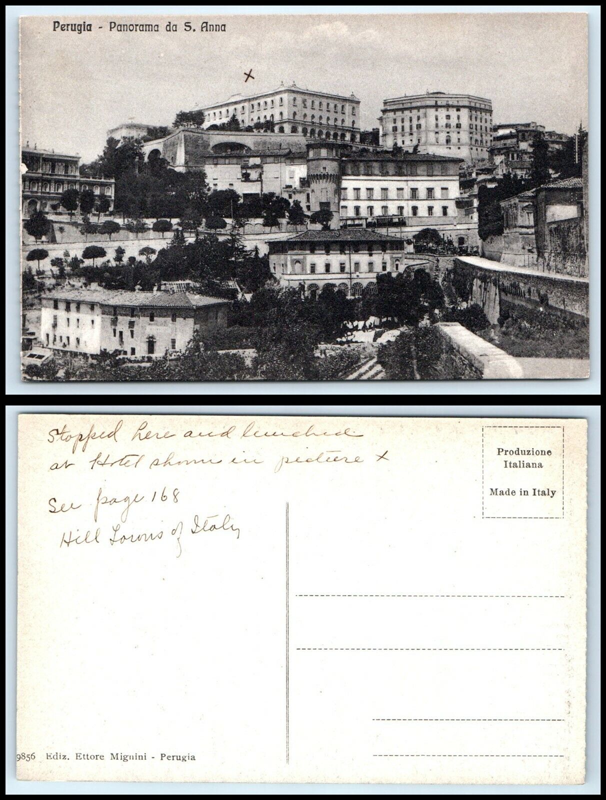 ITALY Postcard - Perugia, Panorama da S. Anna GG31