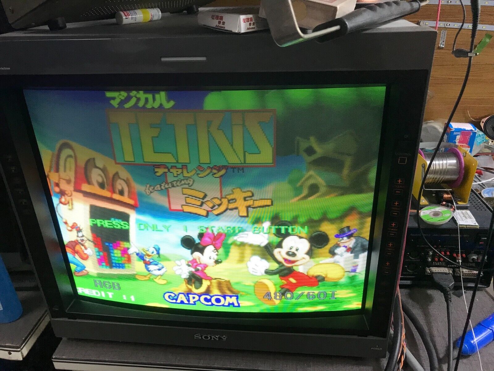 Capcom Seta Nintendo game pcb Tetris Miki（good condition）