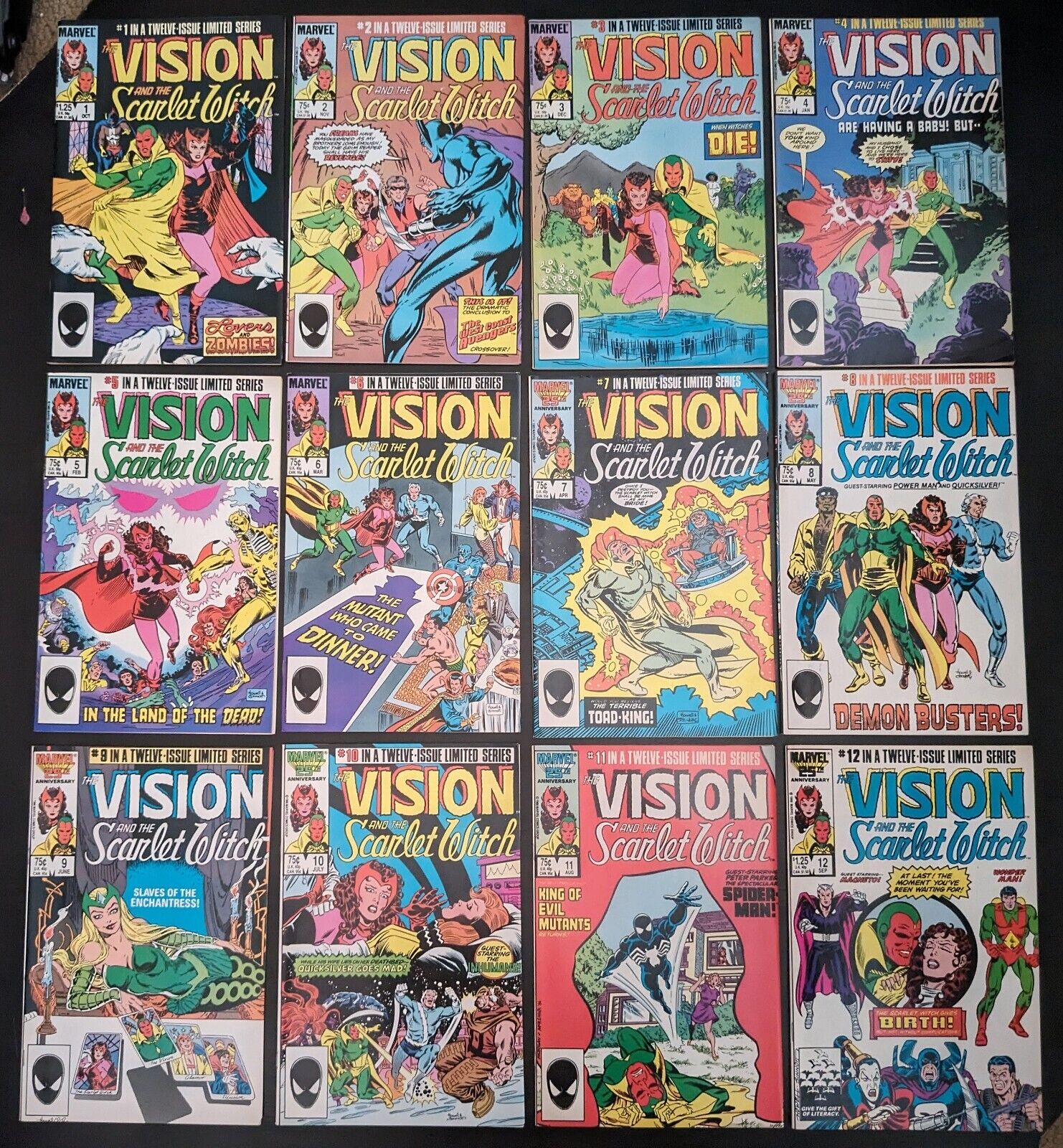 Vision and the Scarlet Witch #1-12 1st Wiccan Speed Complete Limited Series Run