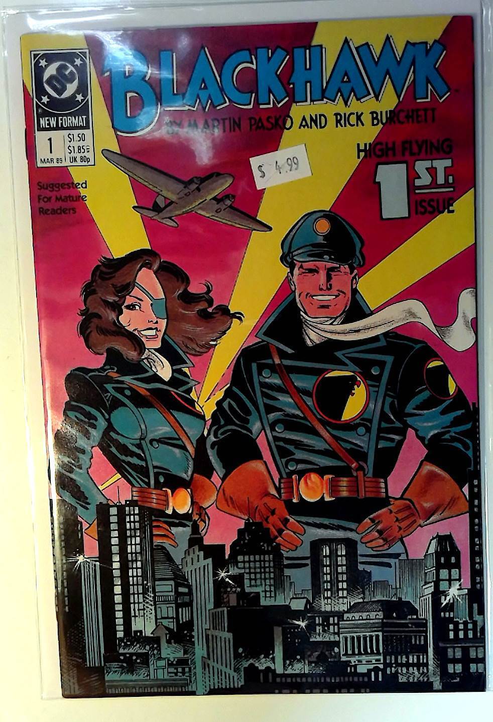 Blackhawk #1 DC Comics (1989) VF 2nd Series 1st Print Comic Book