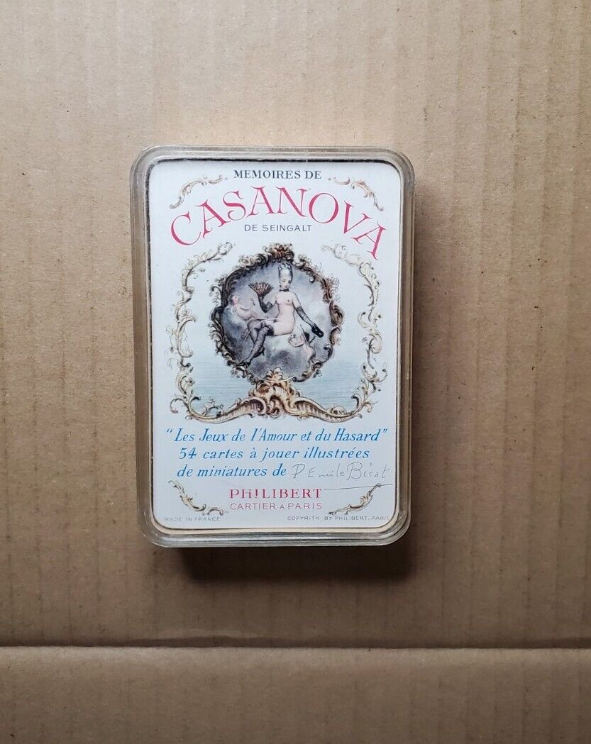 Vtg Mémoires De Casanova Nude Playing Cards by Philibert Cartier Paris - RARE