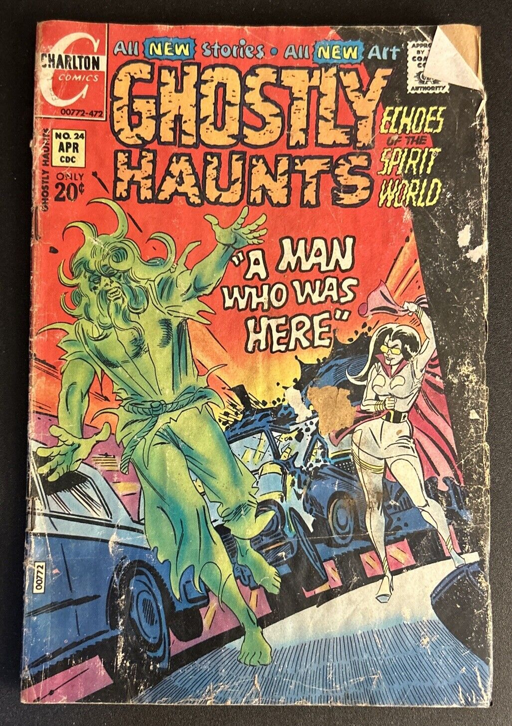 Ghostly Haunts Comic Book #24; Steve Ditko Art (Charlton Comics 1972 Poor)