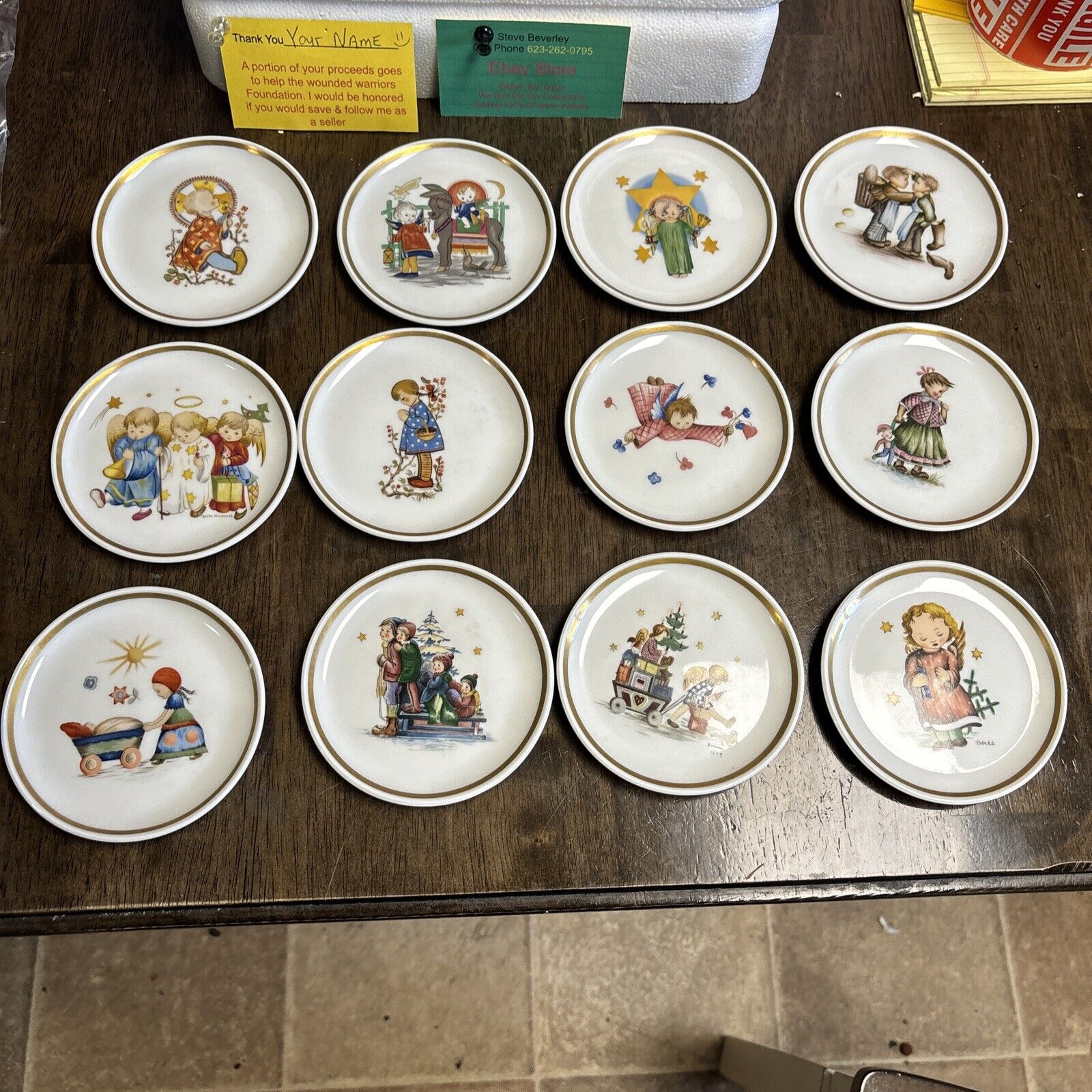 Lot of 12 The Berta Hummel Museum Miniature Plate Collection 4\