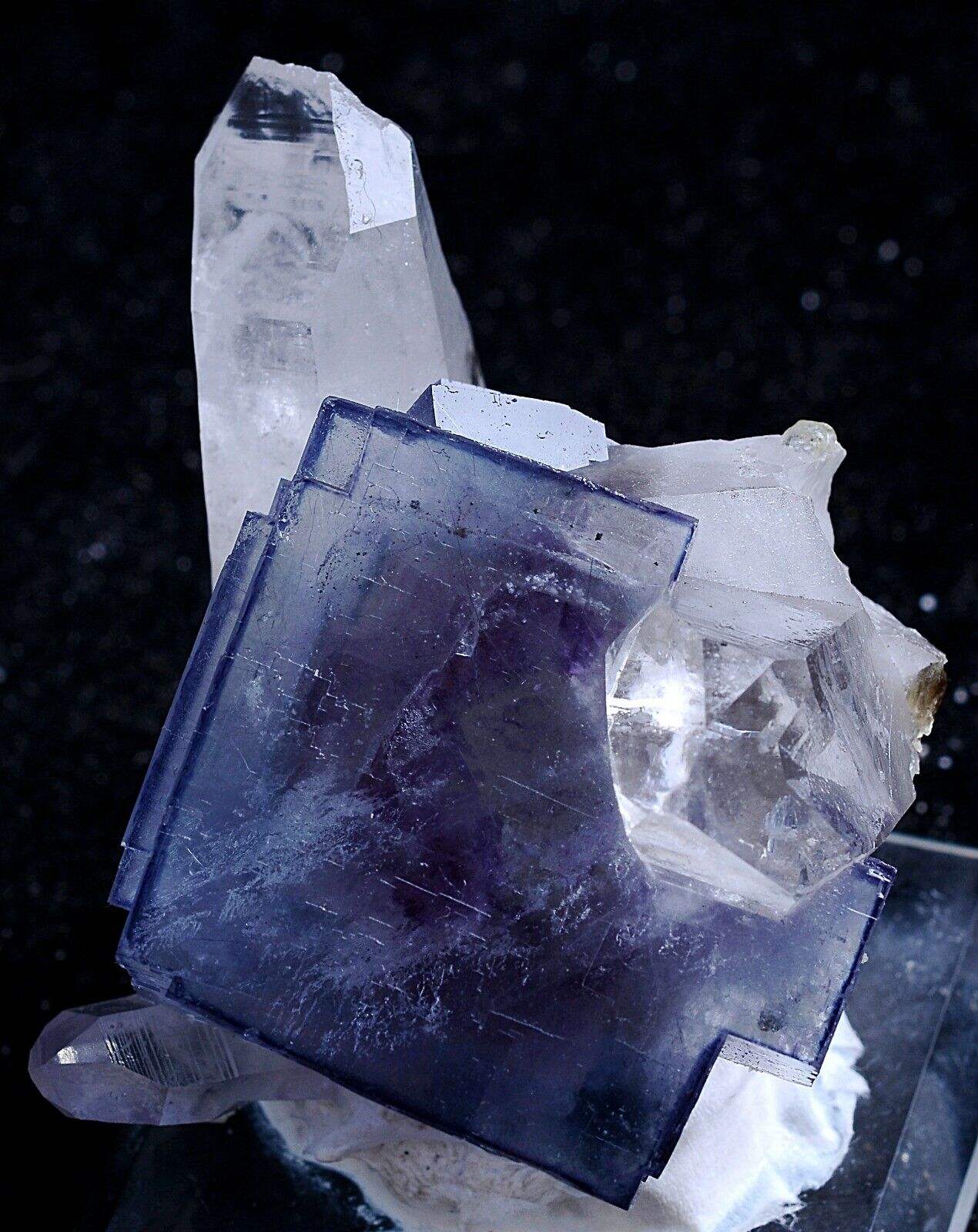 123g Natural Rare Purple Fluorite Crystal Mineral Specimen/Yaogangxian China