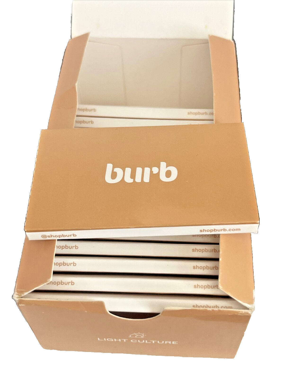 RARE Burb Rolling Papers Magnetic Fancy Box of 15 w/ Filters / Crutch Fast ship